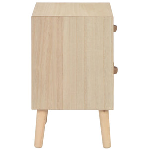Nachttisch mit 2 Schubladen 40x30x49,5 cm Massivholz Kiefer