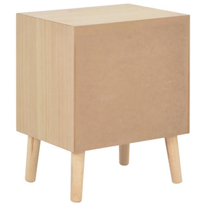 Nachttisch mit 2 Schubladen 40x30x49,5 cm Massivholz Kiefer