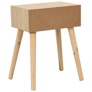 Nachttisch mit Schublade 44x30x58,5 cm Massivholz Kiefer