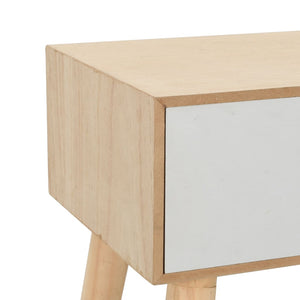Nachttisch mit Schublade 44x30x58,5 cm Massivholz Kiefer