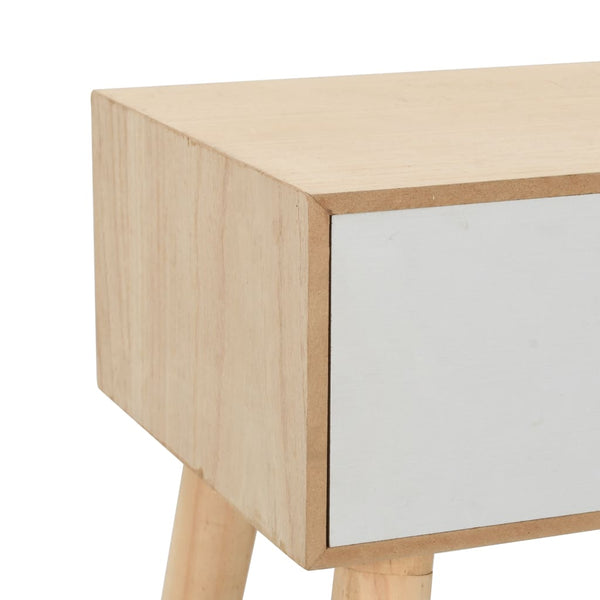 Nachttisch mit Schublade 44x30x58,5 cm Massivholz Kiefer