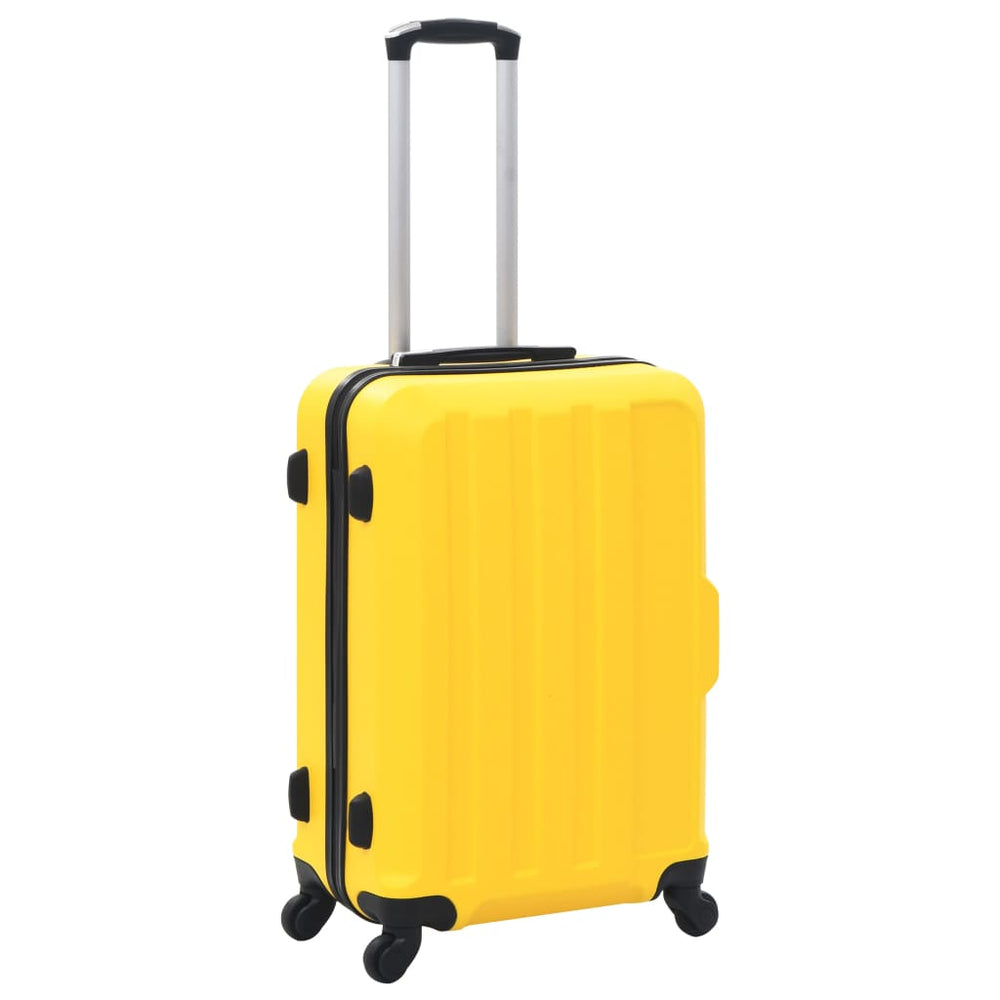Gelbes ABS Hartschalen-Trolley-Set - 3-teilig