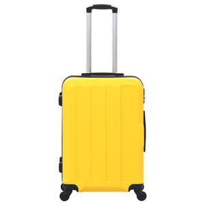 Gelbes ABS Hartschalen-Trolley-Set - 3-teilig