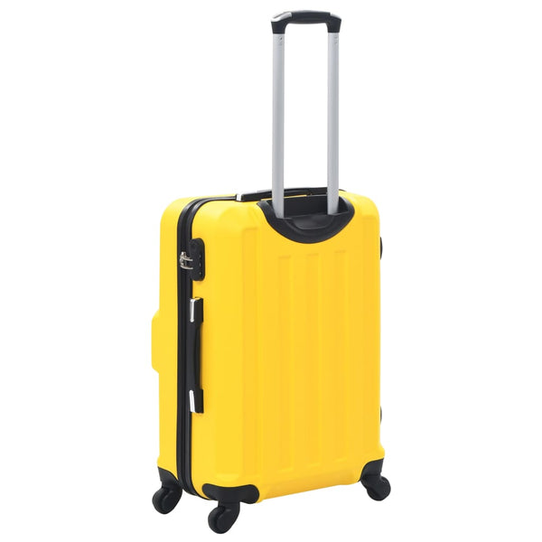 Gelbes ABS Hartschalen-Trolley-Set - 3-teilig