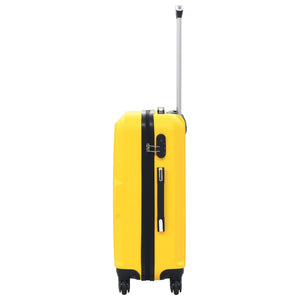 Gelbes ABS Hartschalen-Trolley-Set - 3-teilig