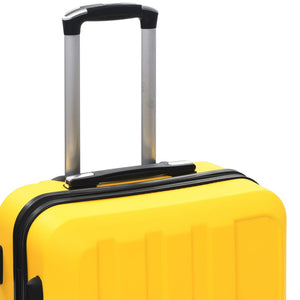 Gelbes ABS Hartschalen-Trolley-Set - 3-teilig