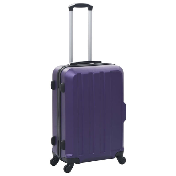 Lila Hartschalen-Trolley Set - 3-teilig