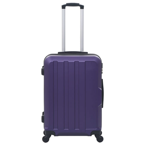 Lila Hartschalen-Trolley Set - 3-teilig