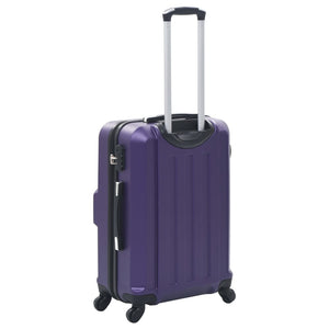 Lila Hartschalen-Trolley Set - 3-teilig