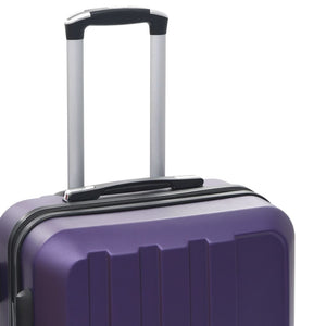Lila Hartschalen-Trolley Set - 3-teilig