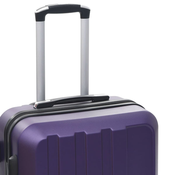 Lila Hartschalen-Trolley Set - 3-teilig