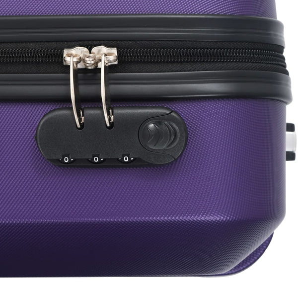 Lila Hartschalen-Trolley Set - 3-teilig