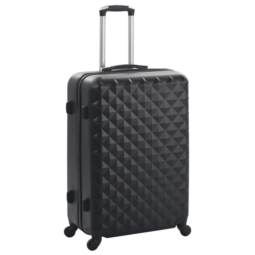 3-teiliges Hartschalen-Trolley-Set Schwarz