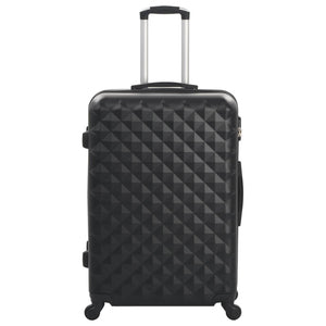 3-teiliges Hartschalen-Trolley-Set Schwarz