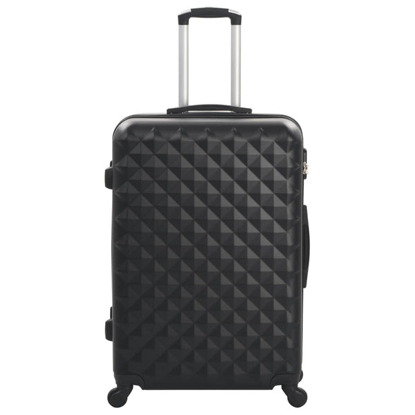 3-teiliges Hartschalen-Trolley-Set Schwarz