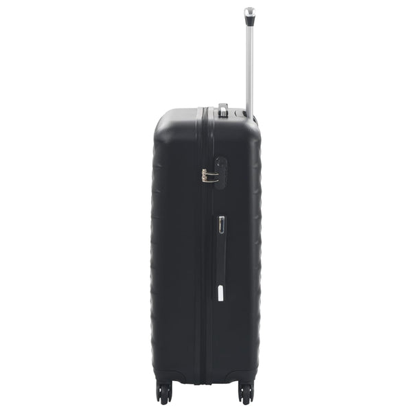 3-teiliges Hartschalen-Trolley-Set Schwarz
