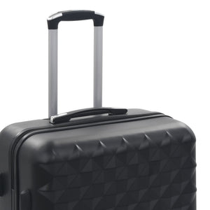 3-teiliges Hartschalen-Trolley-Set Schwarz