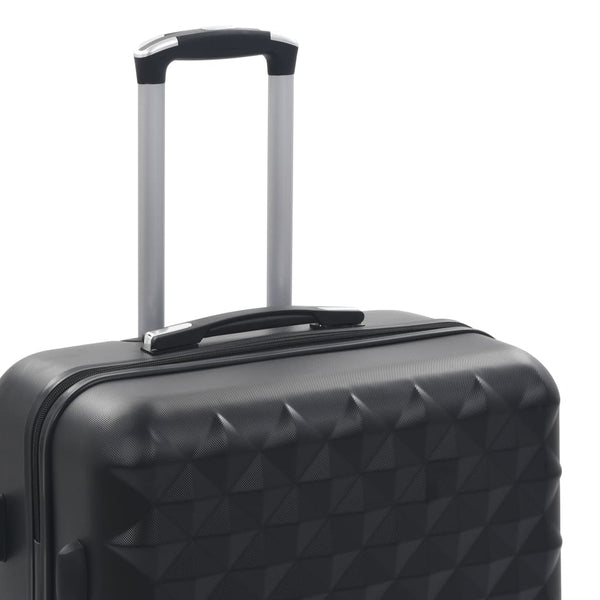 3-teiliges Hartschalen-Trolley-Set Schwarz