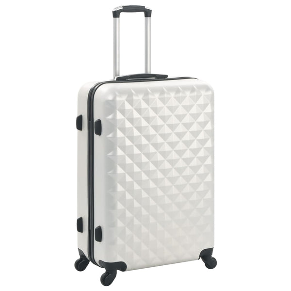 ABS Trolley Set 3-teilig Hell Silber