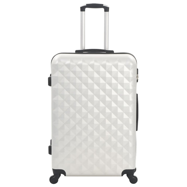 ABS Trolley Set 3-teilig Hell Silber