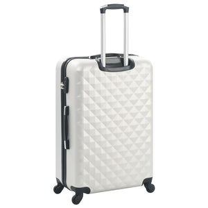 ABS Trolley Set 3-teilig Hell Silber