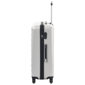 ABS Trolley Set 3-teilig Hell Silber
