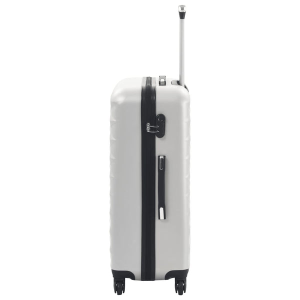 ABS Trolley Set 3-teilig Hell Silber