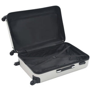 ABS Trolley Set 3-teilig Hell Silber