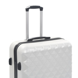 ABS Trolley Set 3-teilig Hell Silber