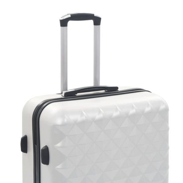 ABS Trolley Set 3-teilig Hell Silber