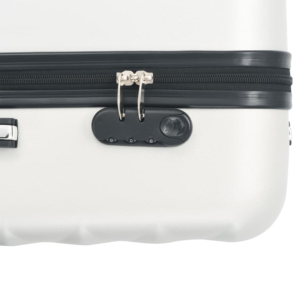 ABS Trolley Set 3-teilig Hell Silber