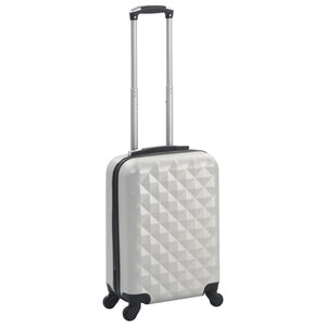 Silberner ABS Hartschalen-Trolley