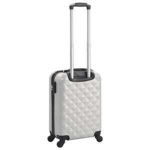Silberner ABS Hartschalen-Trolley