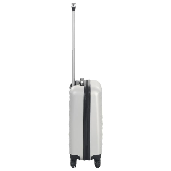 Silberner ABS Hartschalen-Trolley