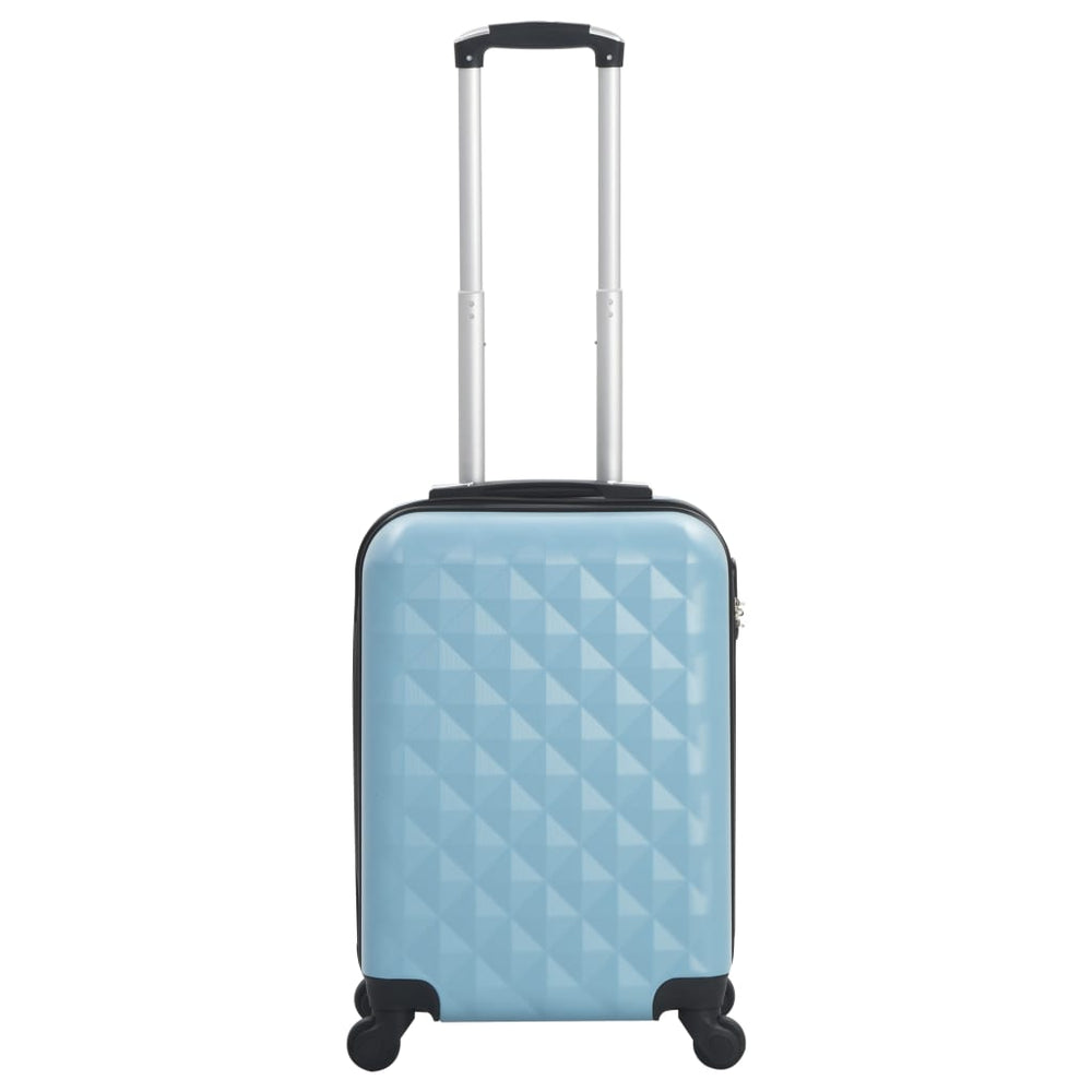 vidaXL Valise à roulettes rigide Bleu ABS