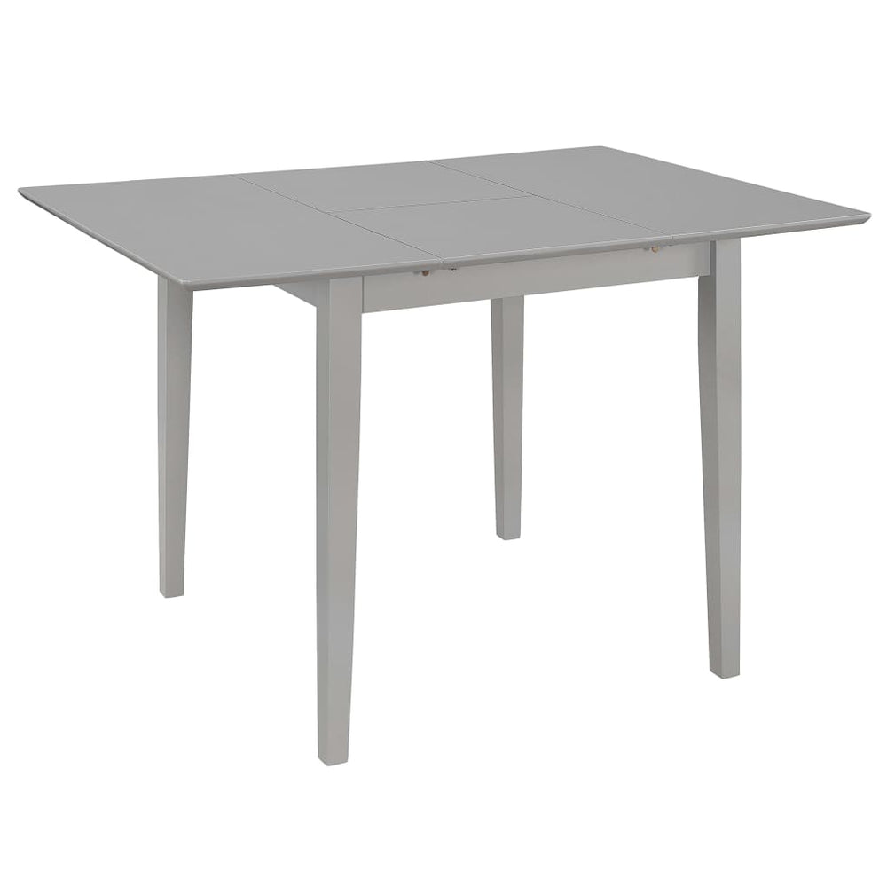vidaXL Table de salle à manger extensible gris (80-120)x80x74 cm MDF