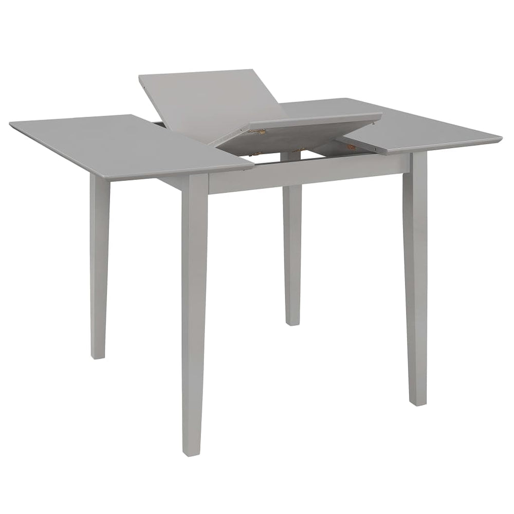 vidaXL Table de salle à manger extensible gris (80-120)x80x74 cm MDF