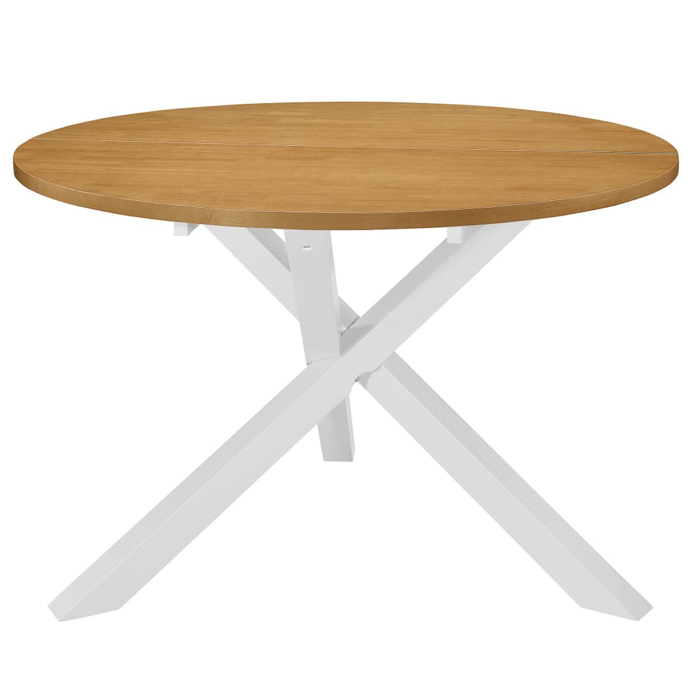 vidaXL Table de salle à manger blanc 120x75 cm MDF