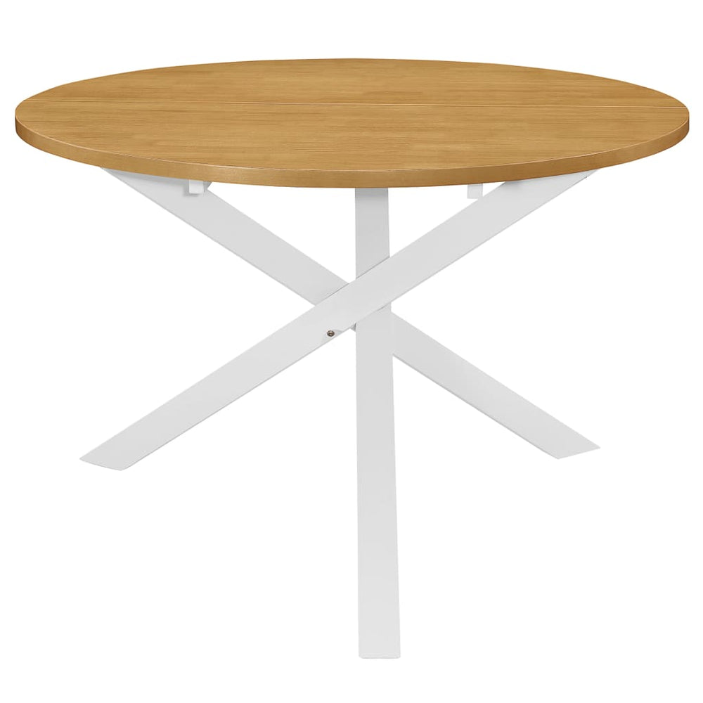 vidaXL Table de salle à manger blanc 120x75 cm MDF