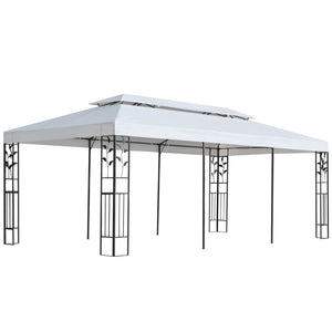 Pavillon 3x6 m Weiß