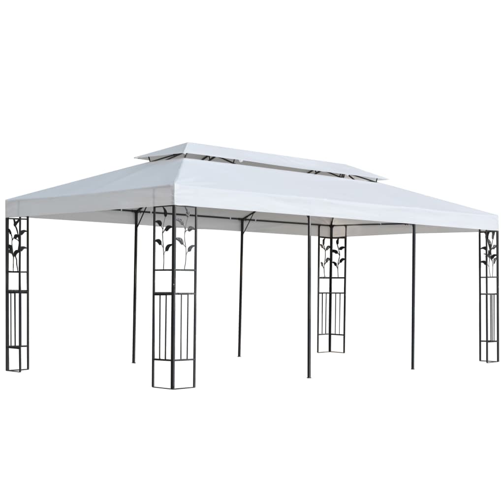 Pavillon 3x6 m Weiß