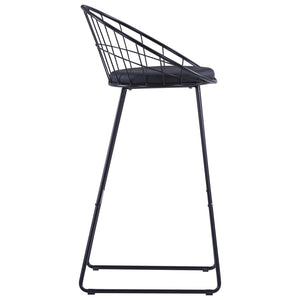 vidaXL Tabourets de bar 2 pcs Similicuir Noir