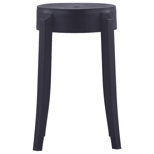 vidaXL Stackable Stools 4 pcs. Black Plastic