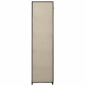 Faltschrank Creme 110x45x175 cm Stoff