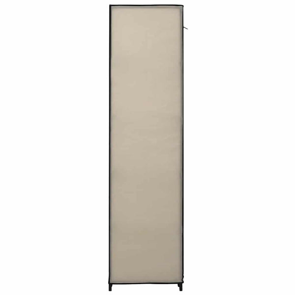 Faltschrank Creme 110x45x175 cm Stoff