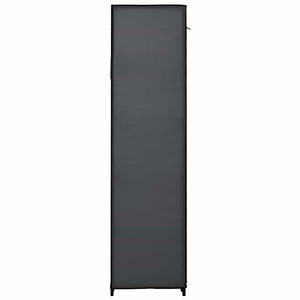Faltschrank Grau 110x45x175 cm Stoff