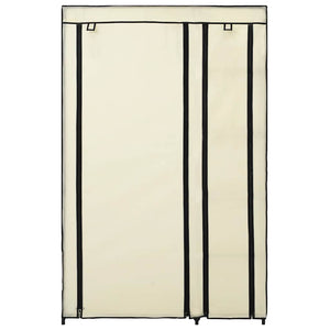 Faltschränke 2 Stk. Creme 110x45x175 cm Stoff