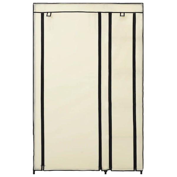 Faltschränke 2 Stk. Creme 110x45x175 cm Stoff
