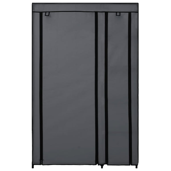 Faltschränke 2 Stk. Grau 110x45x175 cm Stoff