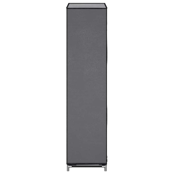 Schuhschrank mit Abdeckung Grau 58 x 28 x 106 cm Stoff
